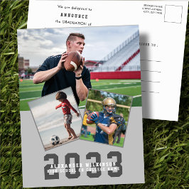 Sporty Guy Modern Bold Script 3 Fotoexamen Meddelande Vykort