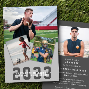 Sporty Guy Modern fold Script 4 Photo Studenten Meddelande