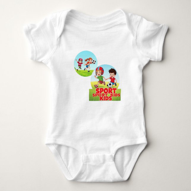 Sporty Kids Fun Playtime Design  T Shirt (Framsida)