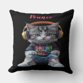 Sporty Kitten Dekorativ kudde - Cute Playfull Cat