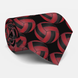 Sporty Mörk Red and Black Volleyball Slips
