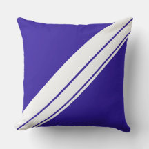 Sporty Nautical Royal Blue White Tävla Rand