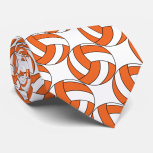 Sporty Orange och White Volleyball 🏐 Slips
