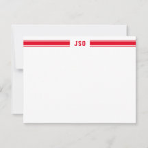 Sporty Rand Monogram Masculine Red & White