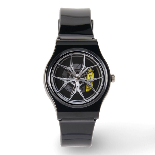 Sporty Rim Hjul Design Watch Armbandsur (Framsida)