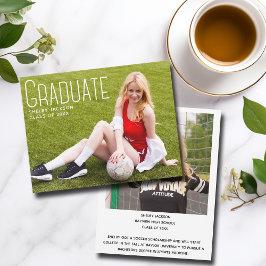 Sporty Script Overlay Student Photo Studenten Meddelande