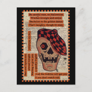Sporty Skeleton Vykort