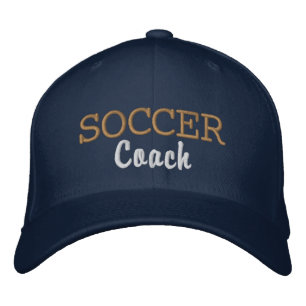 Sporty Soccer Coach Broderad Keps