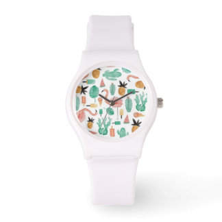 Sporty Watch Summer Print Girl Woman Armbandsur