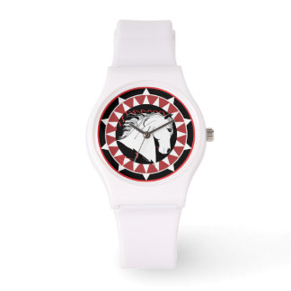Sporty White Stallion Watch Armbandsur