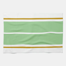 Sporty Wide Ljust grönt Tävla Rand på vitt