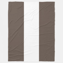 Sporty Wide Seamless Medium Brown White Rand Fleecefilt
