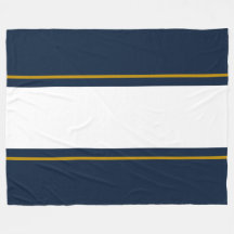 Sporty Wide White Brown Tävla Rand på marinen