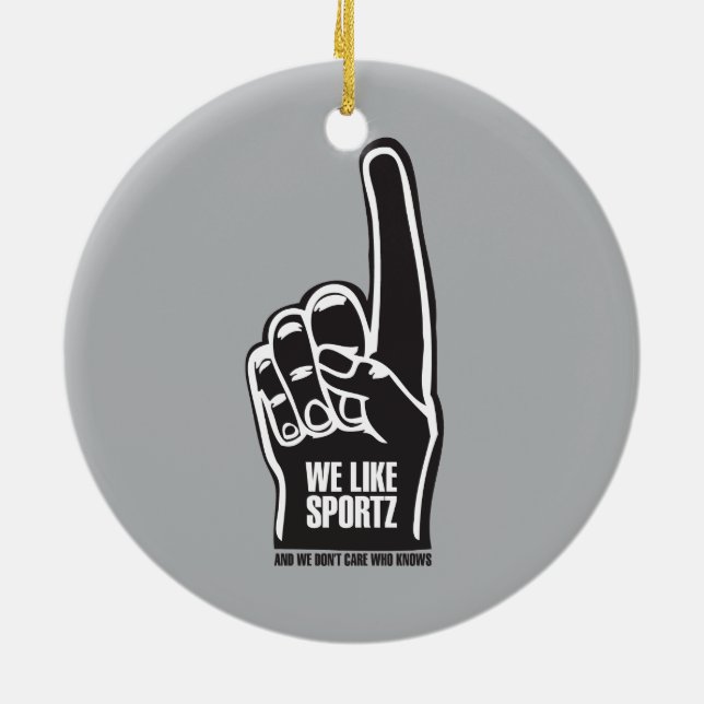 Sportz 2 julgransprydnad keramik (Baksidan)