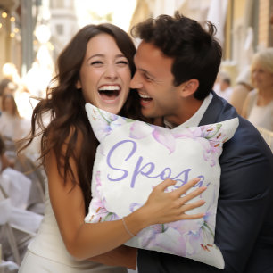 Sposa Personlig Italienska Gift för Bride Kudde