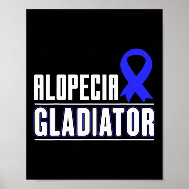 Spot- Balationspatienter Alopeci Areata Aw Aw Poster (Framsidan)