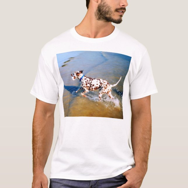 SPOT DEN DALMATIAN HUNDEN TEE SHIRT (Framsida)