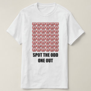 Spot den udda en ut t-skjortan tee