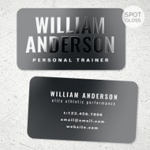 Spot Gloss Personlig Tränare Minimalistisk Skiffer