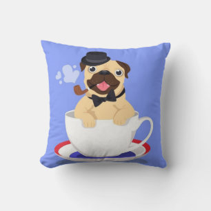 Spot of Tea Pug Kudde