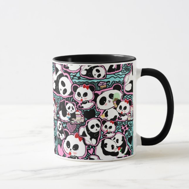 Spot Panda! Panda Doodles Mugg (Höger)