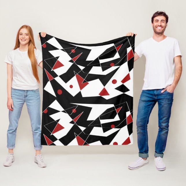 Spot, Red Bollar Fleece Blanket (På plats)