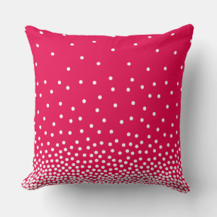 Spot Shaded 240816 - Vit och #e60049 Rosa Red Kudde