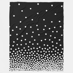 Spot Shaded 240816 - Vit och svart Fleecefilt