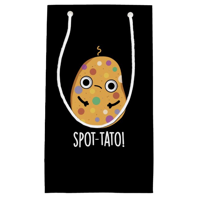 Spot-tato Funny Potato Pun Mörk BG (Framsidan)