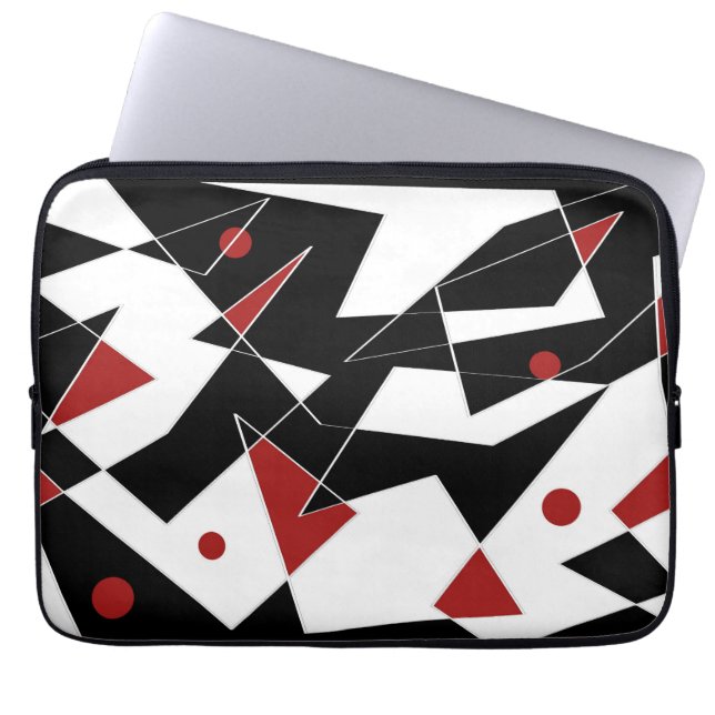 Spot vid Röda Bollar Laptop sleeve (Framsidan)