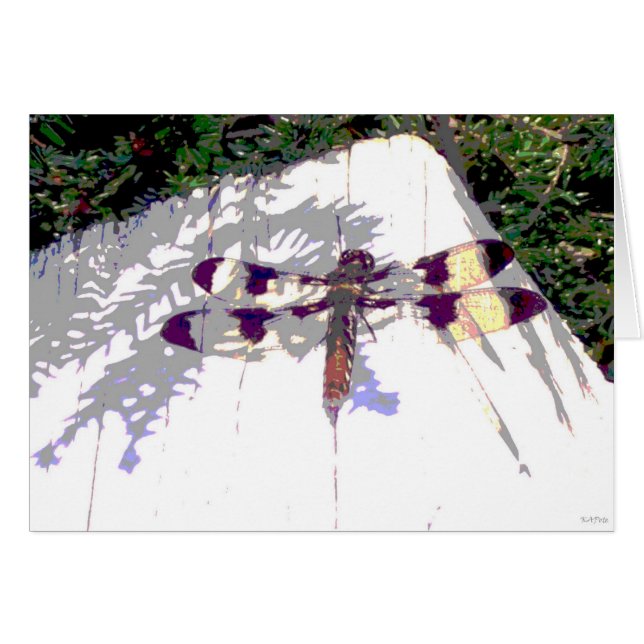 Spoted Dragonfly Hälsningskort (Framsidan Horizontal)