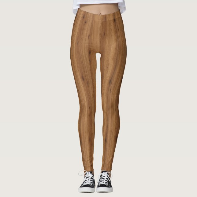 Spoted Gum Hardwood - Seamless Australian Timber Leggings (Framsida)