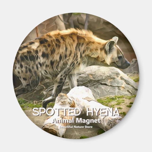 Spoted Hyena Magnet (Framsidan)