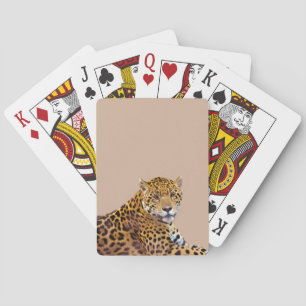 Spoted Jaguar Big Cat-älskare #Gift Kortlek