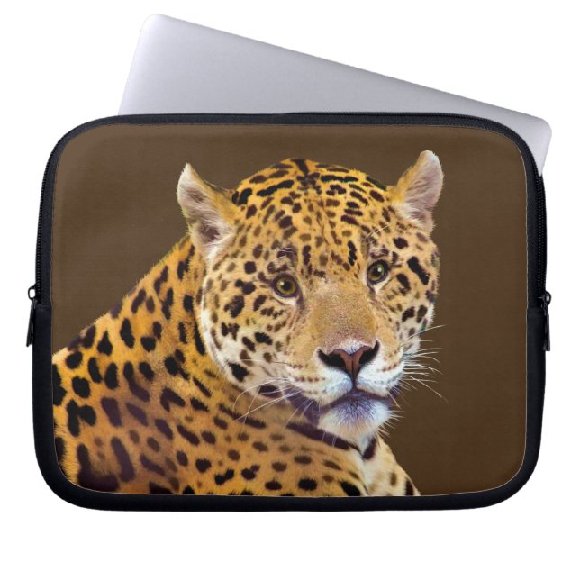 Spoted Jaguar Big Cat-älskare #Gift Laptop Fodral (Framsidan)