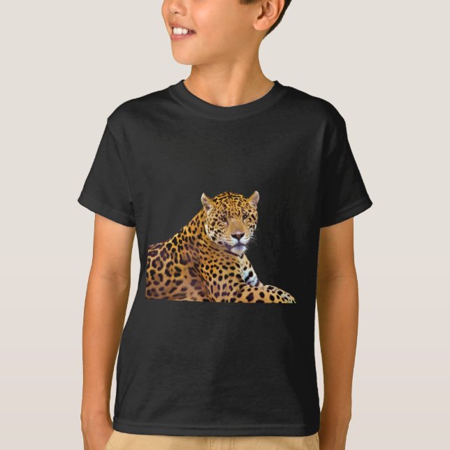 Spoted Jaguar Big Cat-älskare #Gift T-shirt (Framsida)