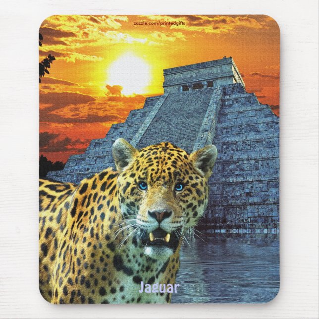 Spoted Jaguar & Chichen Itza Temple & Sunset Musmatta (Framsidan)