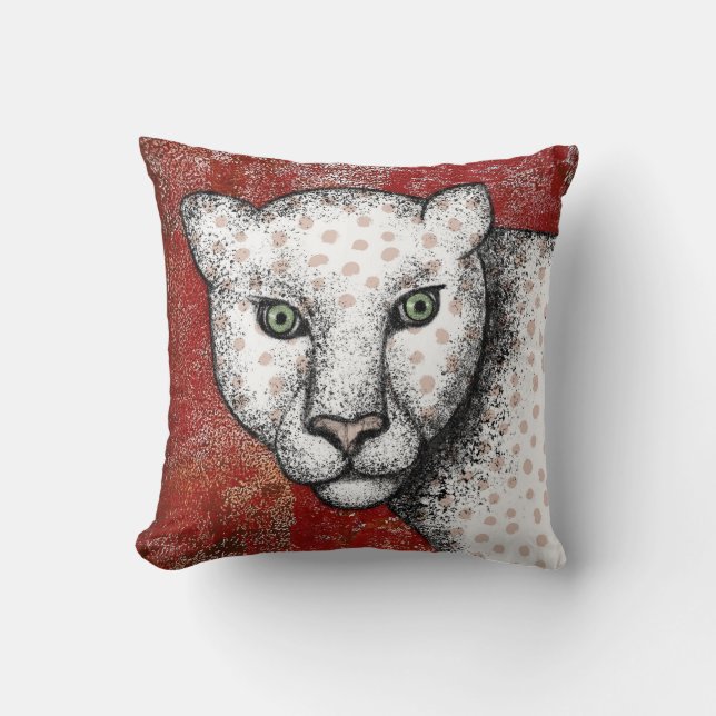 Spoted Leopard Says Dekorativ kudde (Framsida)