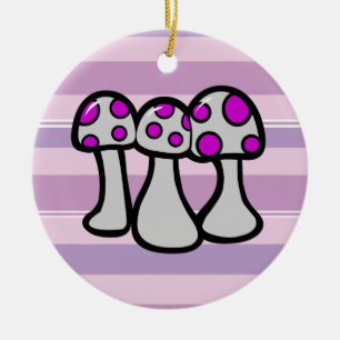 Spoted Mushroom Julgransprydnad Keramik