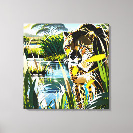 Spoted Streak: Cheetah på Hunt Canvastryck