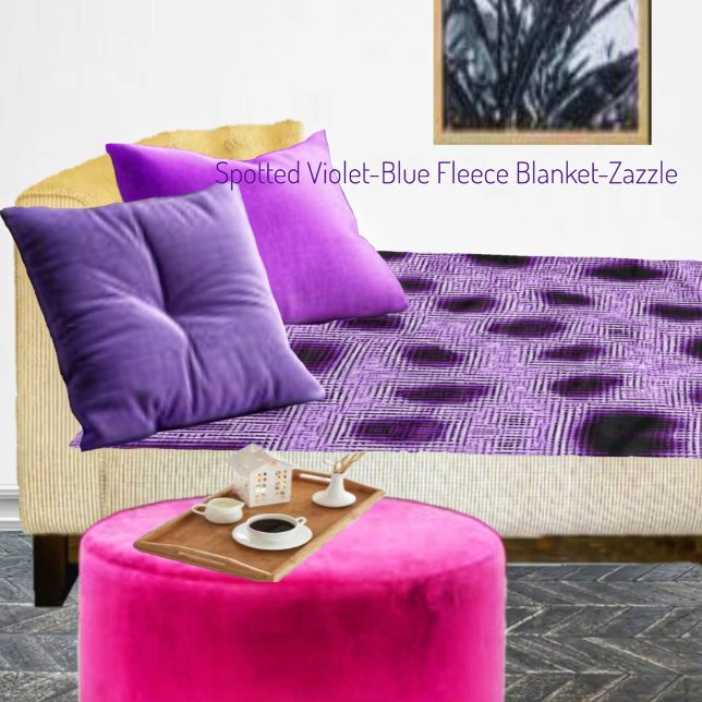 Spoted Violet-Blue Fleecefilt (Skapare uppladdad)