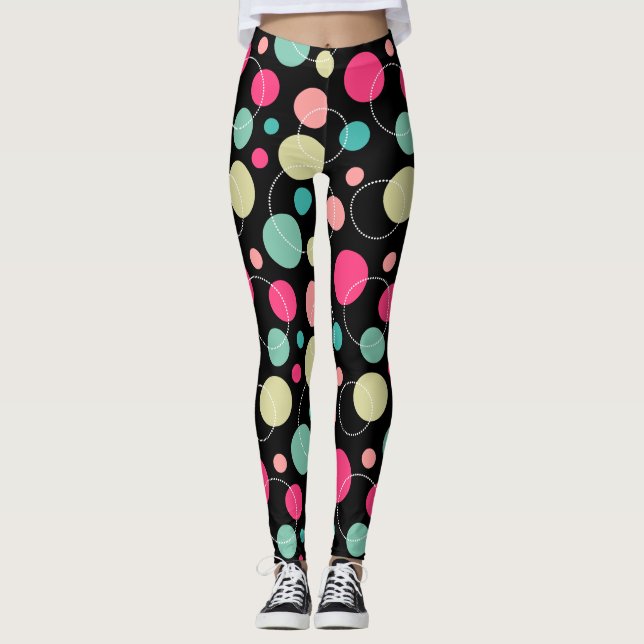Spoter och cirklar 150816 leggings (Framsida)