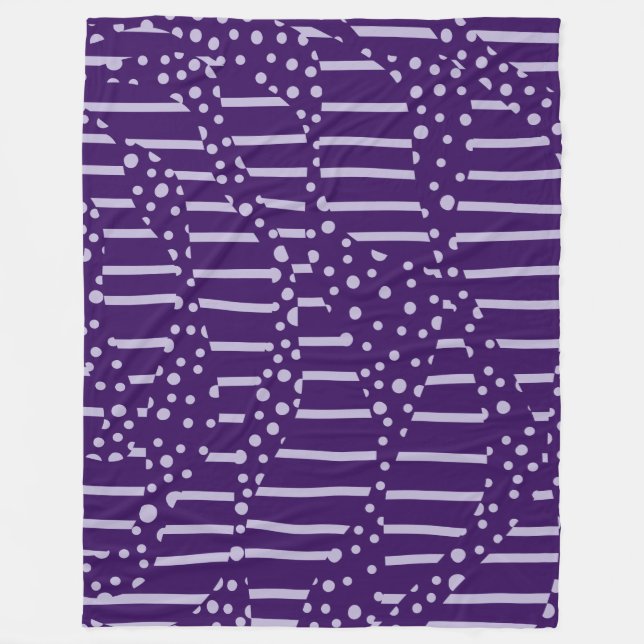 Spoter och Rand 2 - Lila Fleecefilt (Framsidan)