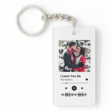 Spotify Kärlek Anpassade Keychain