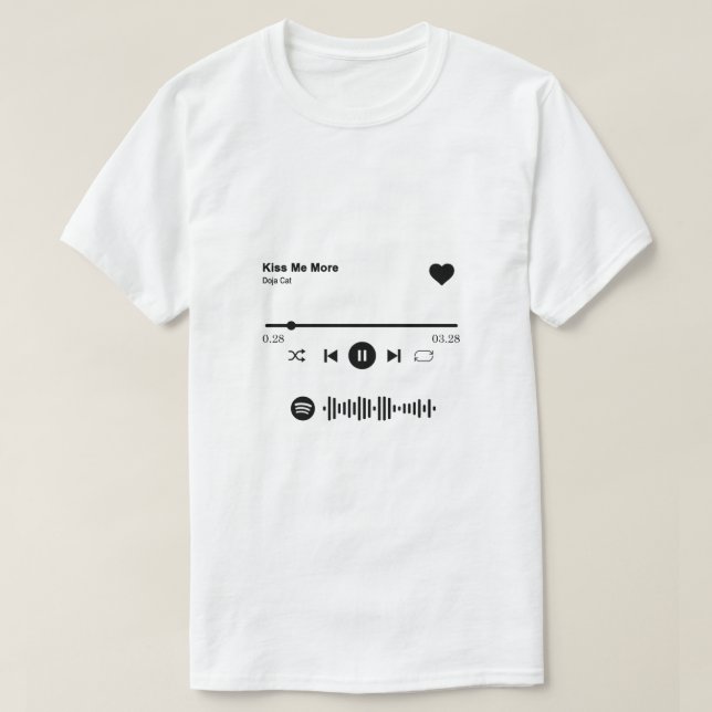 Spotify Sång Shirt | Ge till exempel Kärlek Sång  T Shirt (Design framsida)