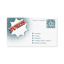 Spotless Blue House Städning Affärskort