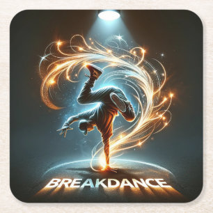 "Spotlight Groove" - dansa i rampljuset dans! Underlägg Papper Kvadrat