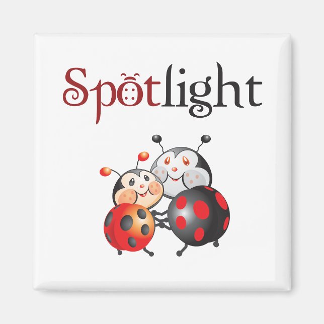 Spotlight Ladybug Magnet (Framsidan)