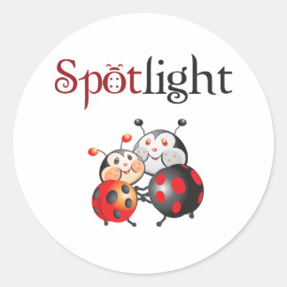 Spotlight Ladybug Sticker Runt Klistermärke