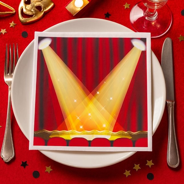 Spotlight på scenen pappersservett (Skapare uppladdad)